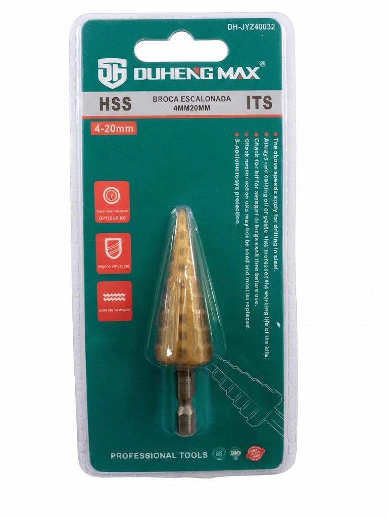 [3-A6001-91] Broca de Perfuração Escalonada (Duheng Max) (4-20mm)