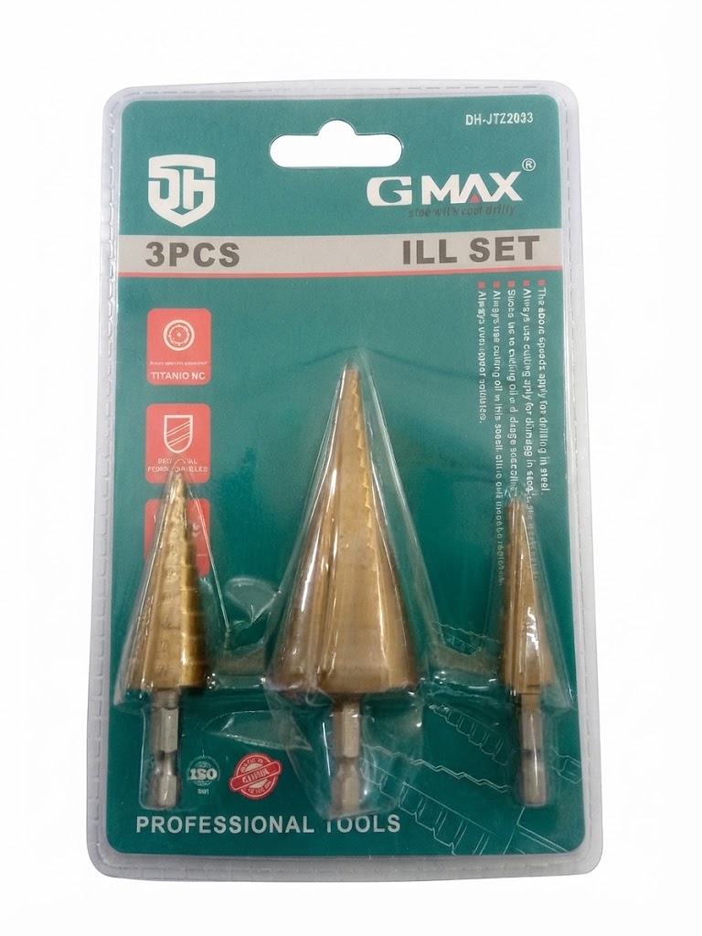 [3-A6001-90] Conjunto de Broca de Perfuração Escalonada (Duheng Max)