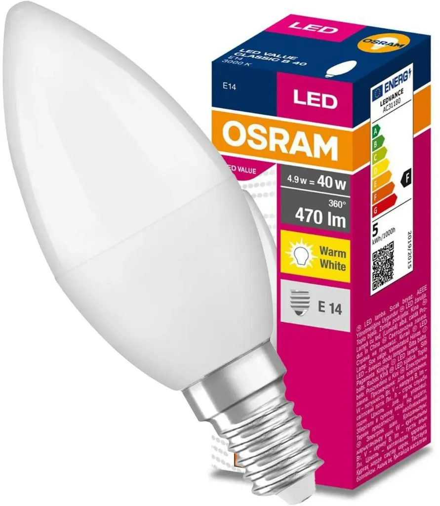 Lâmpada (OSRAM, LED, ECO CLA, 18W, 865, E27)